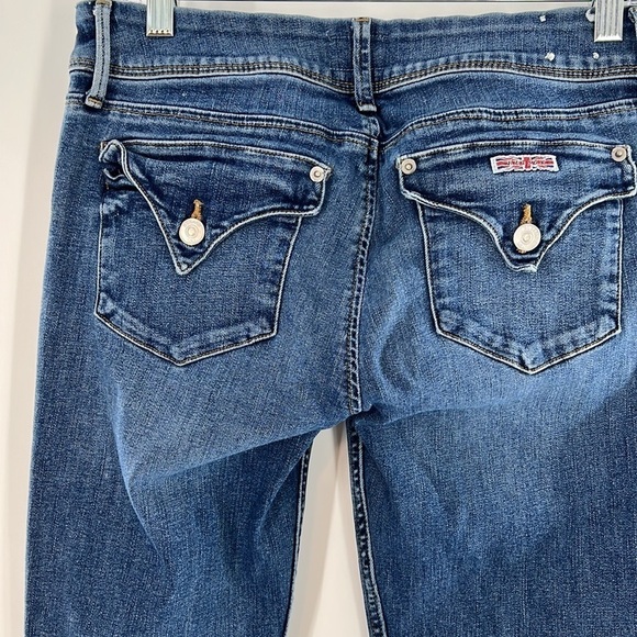 HUDSON COLLIN SKINNY BUTTON FLAP POCKETS MID RISE JEANS SIZE 28 - Picture 6 of 8